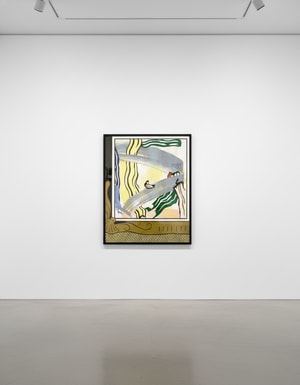 Roy Lichtenstein - Painting In A Gold Frame from Paintings Series (C. 206)