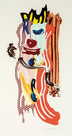 Roy Lichtenstein - Roads Collar , from Brushstroke Figures Series (C. 288)