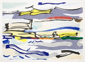 Roy Lichtenstein - Seascape (C. 210), from Landscapes