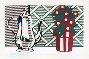 Roy Lichtenstein - Still Life With Pitcher And Flowers (C. 130)