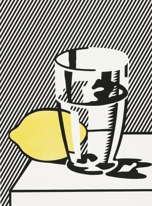 Roy Lichtenstein - Untitled (Still Life With Lemon and Glass) (C. 134)