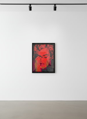 Russell Young - Marilyn Crying Small Diamond (Apollo Red)