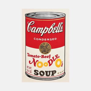 Andy Warhol - Tomato Beef Noodle O's Soup, F.S. II 61, from Campbell's Soup II