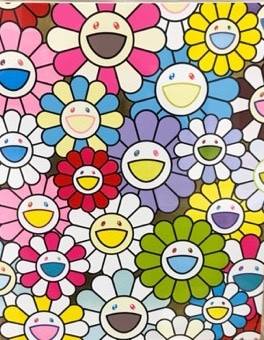 Takashi Murakami - A Little Flower Painting : Yellow, White and Purple Flowers