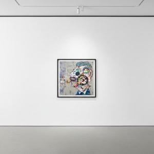 Takashi Murakami - An Homage to Francis Bacon (Study for Head of George Dyer, Moire)
