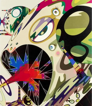 Takashi Murakami - An Homage To Francis Bacon: Study Of Isabel Rawsthorne (white)