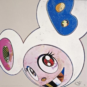 Takashi Murakami - And Then (White: The Superflat Method Pink and Blue Ears