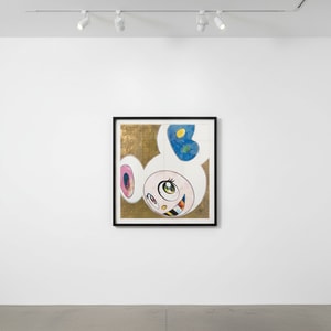 Takashi Murakami - DOB in Pure White Robe (Pink & Blue)