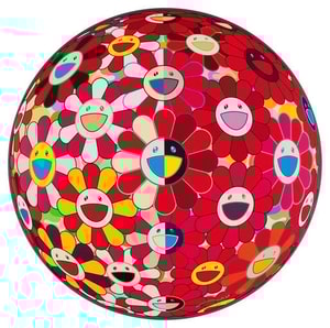 Takashi Murakami - Flower Ball 3D Red