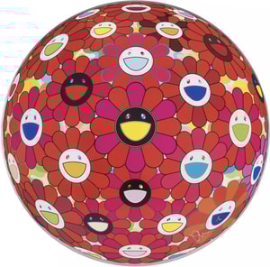 Takashi Murakami - Flowerball (3D) - Red Ball