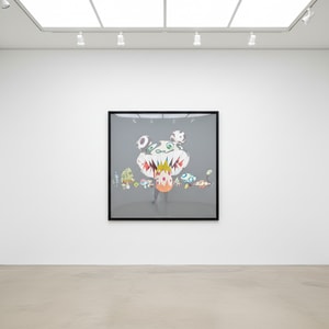 Takashi Murakami - Here Comes Media (grey)