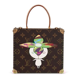 Takashi Murakami - LIMITED EDITION CLASSIC MONOGRAM CANVAS FLOWER HEAD SUPERFLAT JEWELLERY BOX