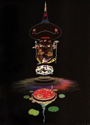 Takashi Murakami - Reversed Double Helix (brown body)