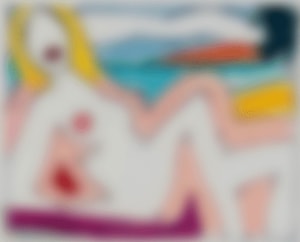 Tom Wesselman - Study For Seated Sunset Nude II