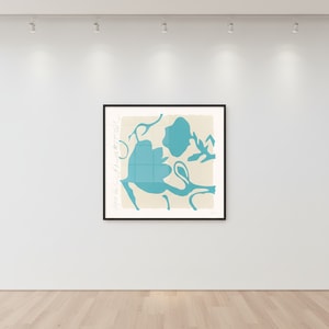 Donald Sultan - Aqua Lantern Flower