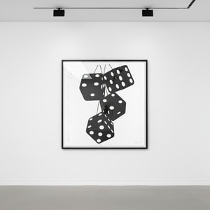 Donald Sultan - Black Fuzzy Dice, Nov 9
