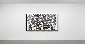 Donald Sultan - Mimosa with Red