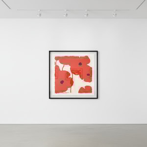 Donald Sultan - Red Poppies, Sept 7