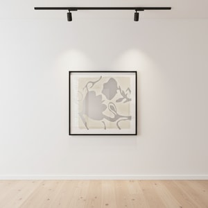 Donald Sultan - Silver Lantern Flowers