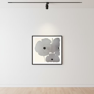 Donald Sultan - Silver Poppies, Sept 7