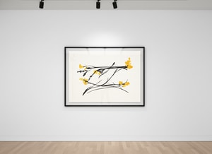 Donald Sultan - Three Freesias yellow