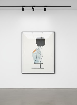 Alex Katz - Vivien in White Coat