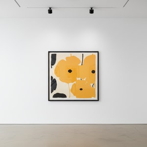 Donald Sultan - Yellow and Black Poppies