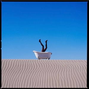Tyler Shields - Bathtub in the Sand
