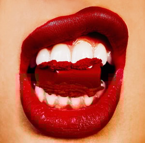 Tyler Shields - Lipstick in Mouth