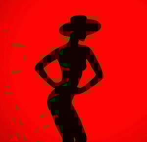 Tyler Shields - Red Silhouette