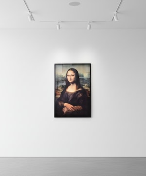 Virgil Abloh - Mona Lisa, Artwork With Steel Frame