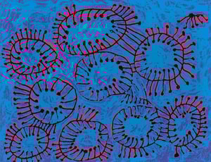 Yayoi Kusama - Petals are Soaring into the Air