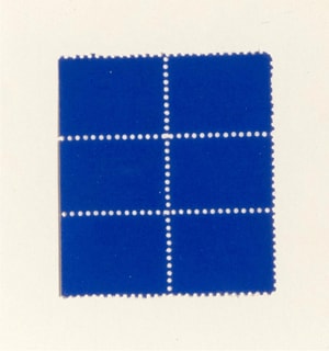 Yves Klein - Untitled (IKB Stamps)