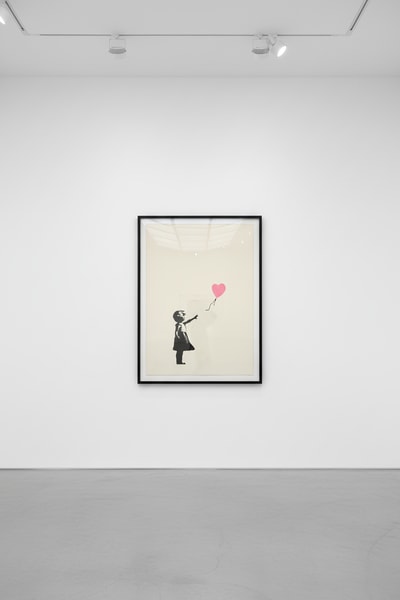 Banksy - Girl With Balloon Pink AP, 2004
