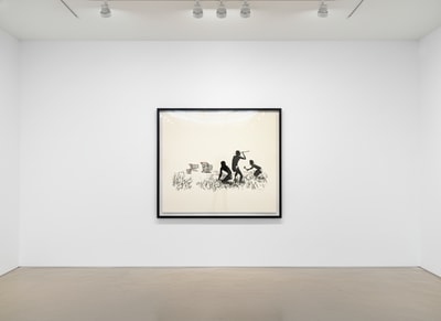Banksy - Trolley Hunters (Black & White) (Signed), 2007