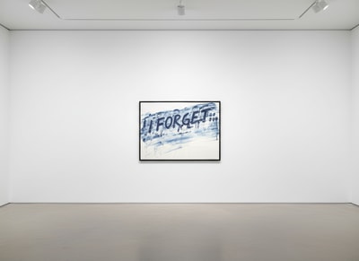 Mel Bochner - I Forget, 2014