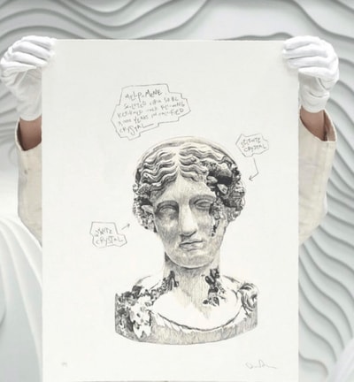 Daniel Arsham - Melpomene ca. 50 B.C., from Eroded Classics, 2020