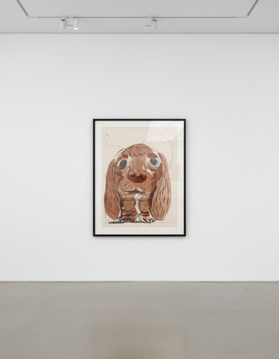 David Hockney - Stanley at 8 weeks, 1986
