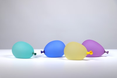 Water Balloon Group 1 - Light Green, Cool Breeze,Yellow, Purple