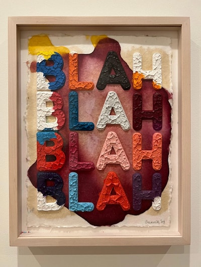 Mel Bochner - Blah Blah Blah, 2022