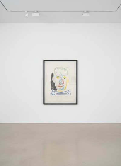 Pablo Picasso - Tête Homme au Maillot Rayé, 1964