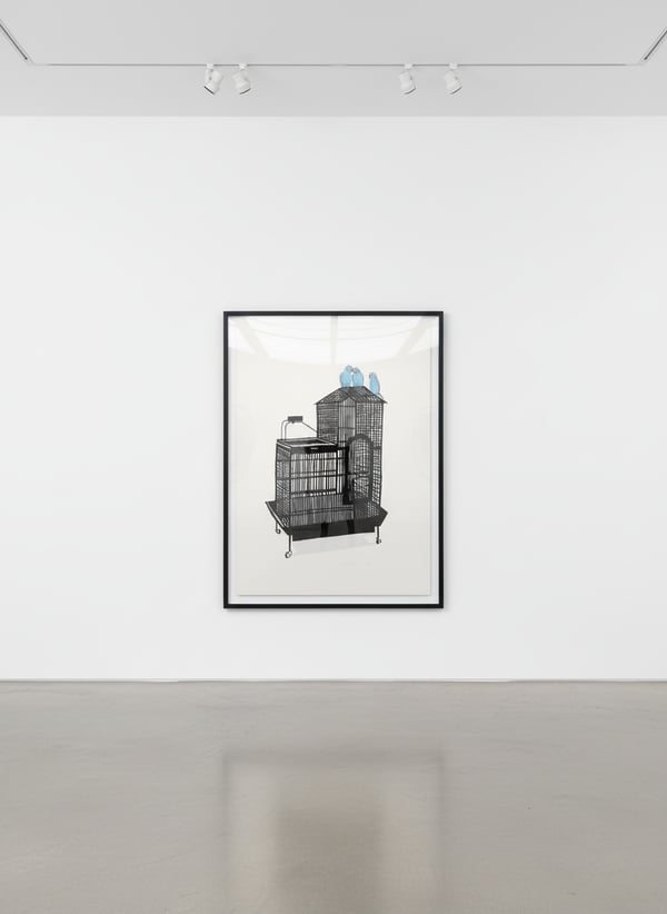 Jonas Wood - Birdcage XX, 2011 | Guy Hepner