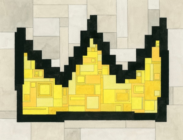 Adam Lister - Crown (After Basquiat), 2024