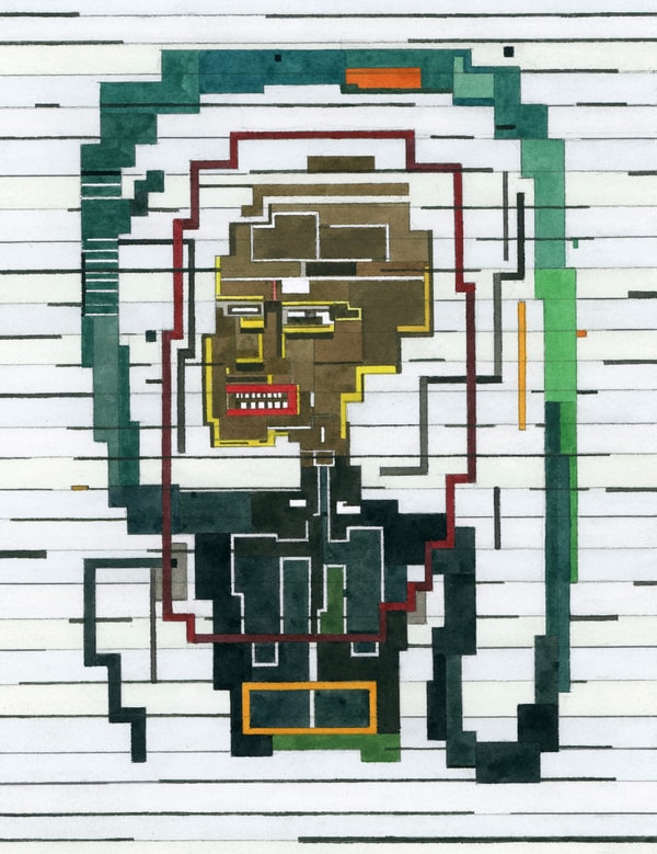 Adam Lister - Flexible (After Basquiat), 2024