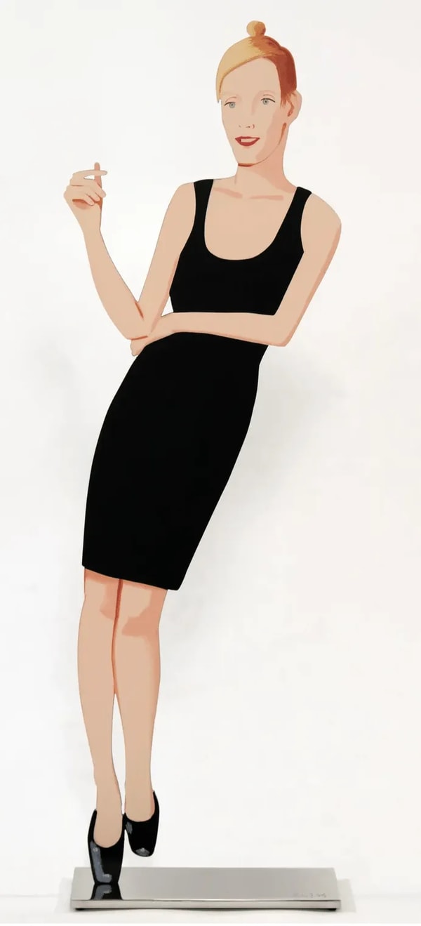 Alex Katz - Black Dress 2 (Oona), 2018