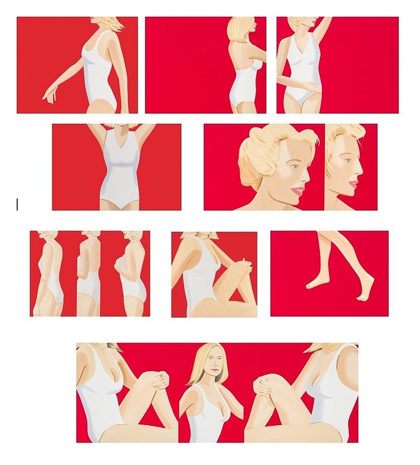 Alex Katz - Coca Cola Girl 1 - 9, 2019