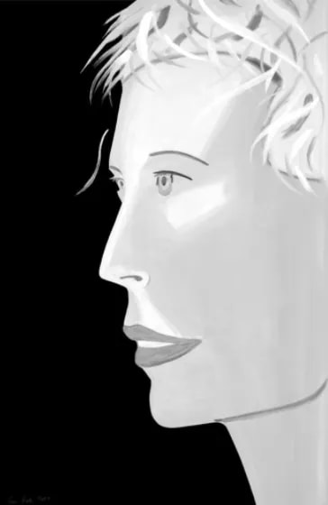 Alex Katz - Coca Cola Girl Black and White, 2018