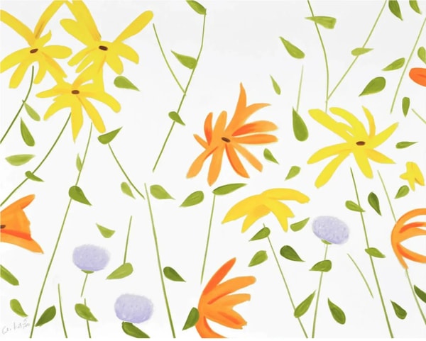Alex Katz - Flowers, 2017