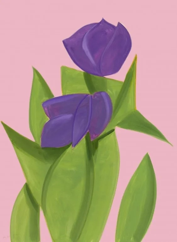 Alex Katz - Purple Tulips 2, 2021