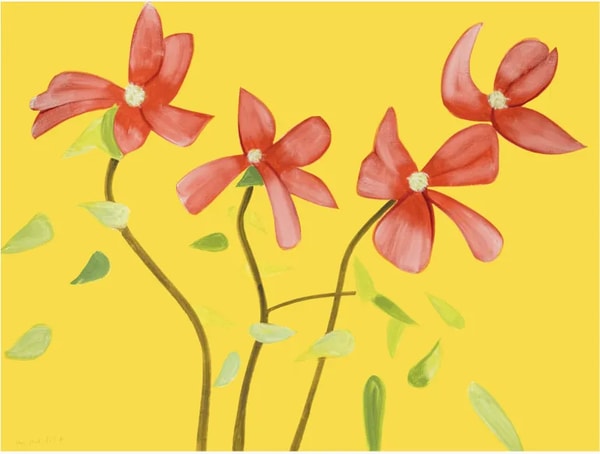 Alex Katz - Red Dogwood 1, 2021